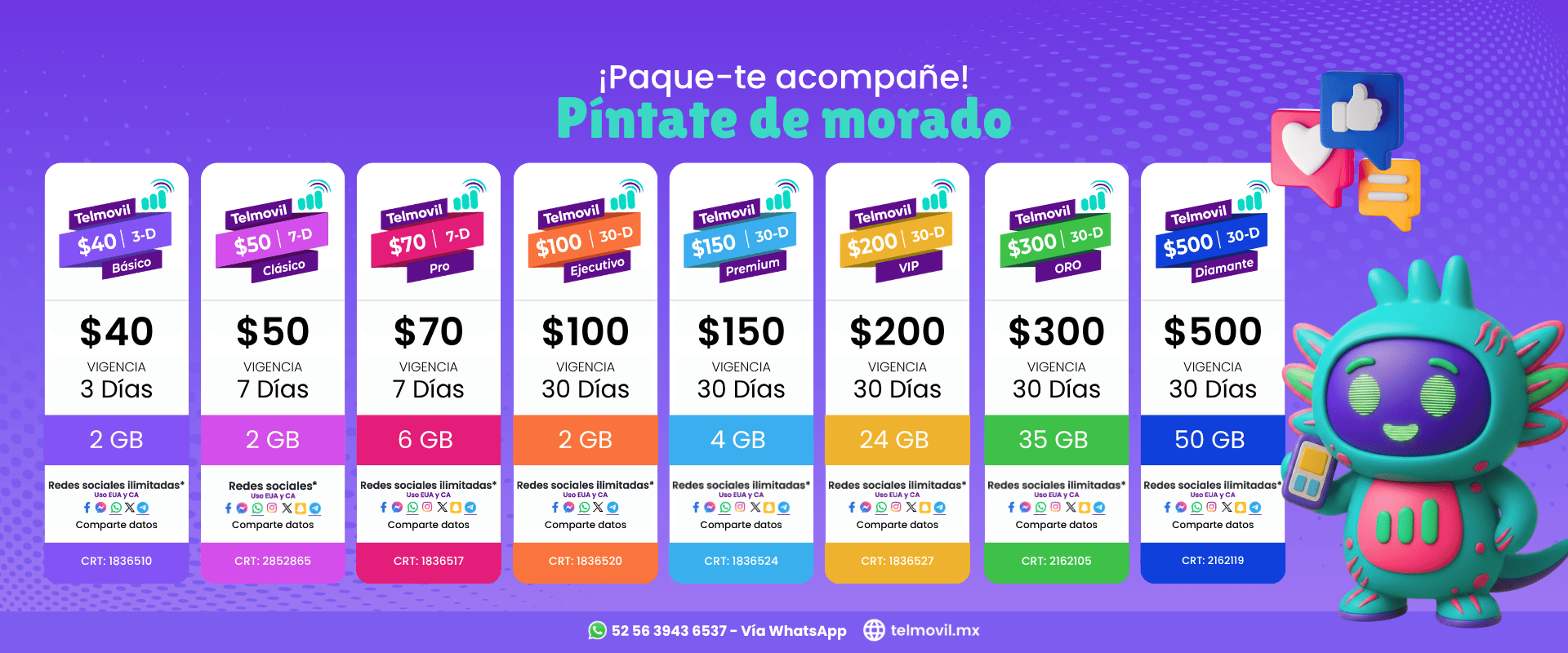Nuevas recargas