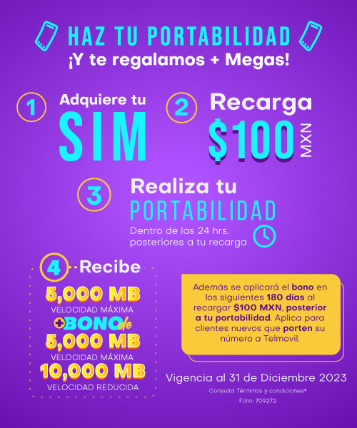 Haz tu portabilidad a Telmovil.